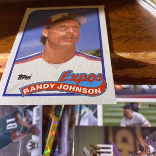 1989 topps randy Johnson rookie baseball card 