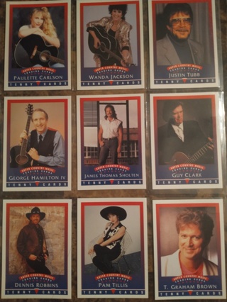 set of 9 music cards free shipping