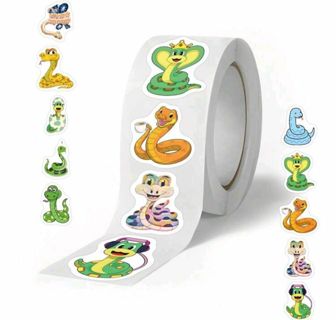 ⭕(10) 1" SNAKE STICKERS!!⭕(SET 2 of 2)⭕
