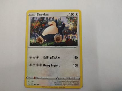 Pokemon SWSH Snorlax (Rare)