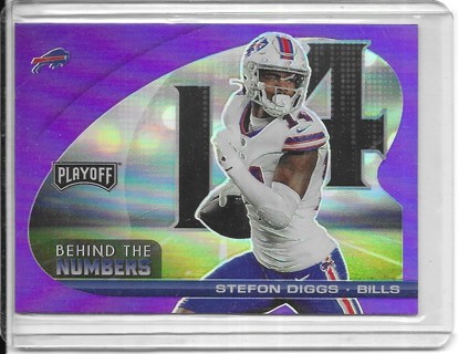 Stefon Diggs 2021 Playoff Behind the Numbers Purple #BTN-SDI