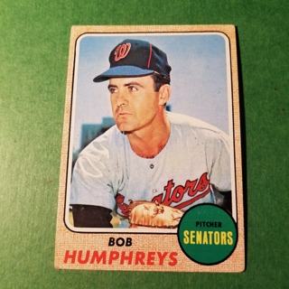 1968 - TOPPS BASEBALL CARD NO. 268 - BOB HUMPHREYS - SENATORS