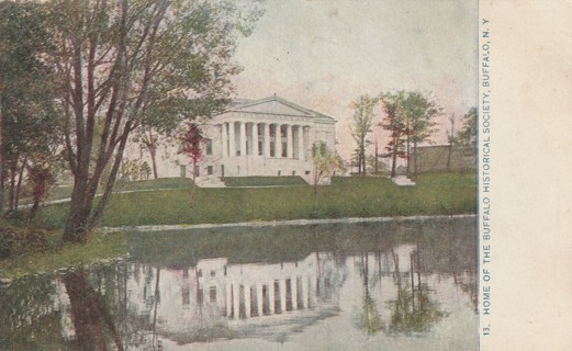 Vintage Used Postcard: 1912 Buffalo Historical Society, Buffalo, NY