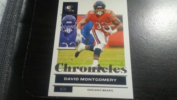 2021 PANINI CHRONICLES DAVID MONTGOMERY CHICAGO BEARS FOOTBALL CARD# 20