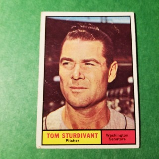 1961 - TOPPS BASEBALL CARD NO. 293 - TOM STURDIVANT - SENATORS