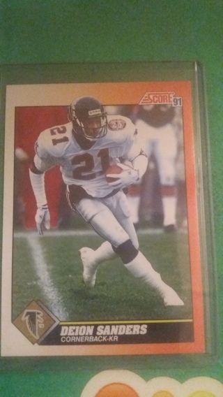 deion sanders football card free shipping