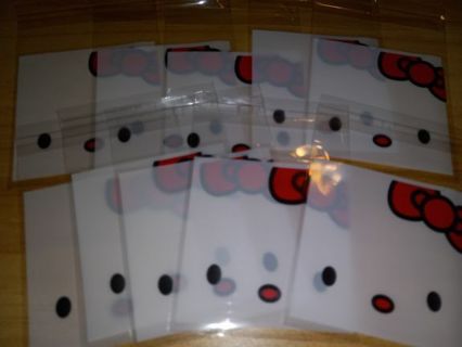 Hello kitty cello bags10 pc 7x3 no refunds regular mail only Very nice quality