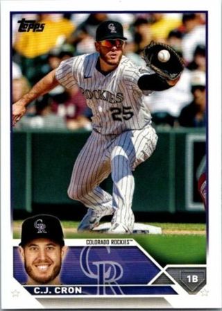 2023 Topps Series 1 Baseball Base #63 C.J. CRON