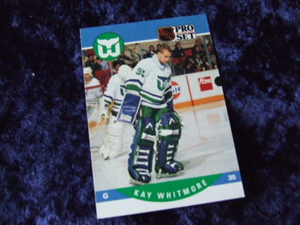 1990-91 Kay Whitmore Hartford Whalers Pro Set Card #610