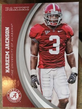 2015 PANINI KAREEM JACKSON ALABAMA CRIMSON TIDE COLLEGE TEAM COLLECTION FOOTBALL CARD# 46