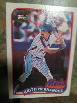 1989 TOPPS KEITH HERNANDEZ NEW YORK METS BASEBALL CARD# 480