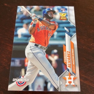 2020 Topps Opening Day - [Base] #63.1  Yordan Alvarez (Orange Jersey) 