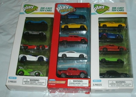  play-right die-cast 5 car sets pick one set