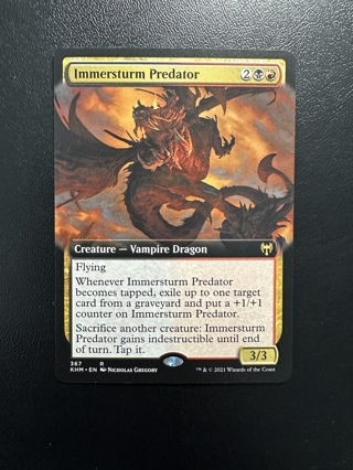 Immersturm Predator Extended Art MTG Kaldheim Card