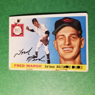 1955 - TOPPS FILLER BASEBALL - CARD NO. 13 - FRED MARSH - ORIOLES