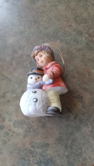 Berta Hummel Christmas Ornament A Gift For Snowman 