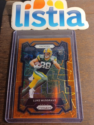 2023 Panini Prizm Prizms Orange Luke Musgrave