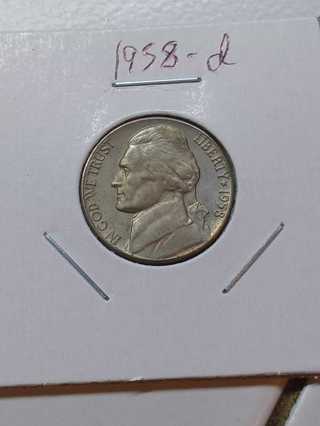 1958-D Jefferson Nickel! 15