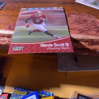 2021 sage premier draft Stevie Scott lll rookie football card 