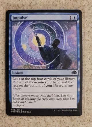 Magic the Gathering Dominaria Remastered Impulse card New in Sleeve