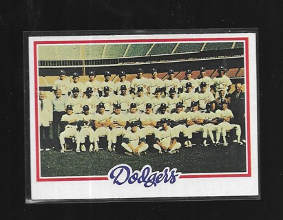 1978 TOPPS DODGERS TEAM CHECKLIST #259