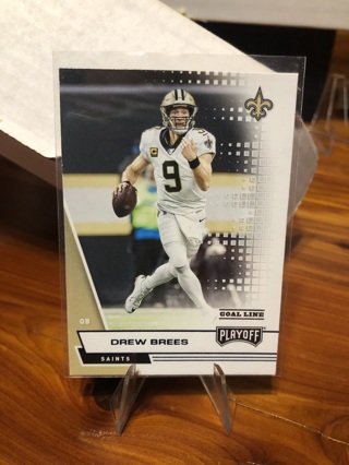 Drew Brees 2020 Panini Playoff Goal Line Blue #138