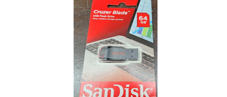 SanDisk Cruzer Blade USB 64GB 2.0 Flash Drive Memory Stick