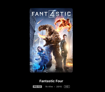 Fantastic 4 2015 Digital Movie Code