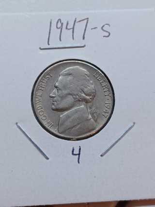 1947-S Jefferson Nickel! 22.4