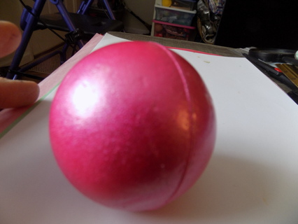 Hot Pink rubber ball 2 1/2 inch round