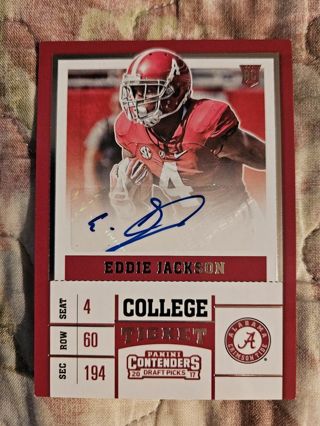 2017 Panini Contenders Draft Picks Autograph Eddie Jackson