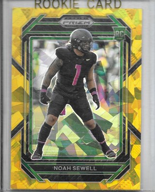 Noah SEwell 2023 Prizm Draft Prizms Gold Ice #191