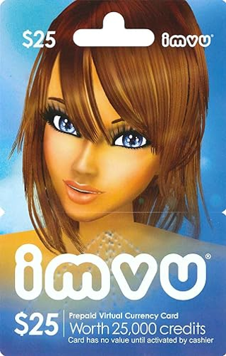 [NEW] $25.00 IMVU Game eCard $25 Digital Email Delivery FREE SHIPPING