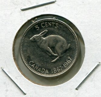 1967 Canada 5 Cents