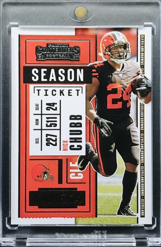 Nick Chubb - 2020 Panini Contenders #78 - Cleveland Browns [AA089]