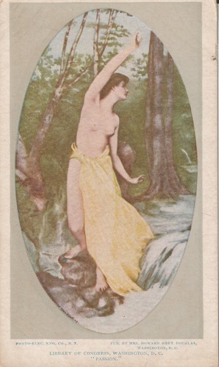 Vintage Unused Postcard: Pre Linen: (i1): Art: Passion