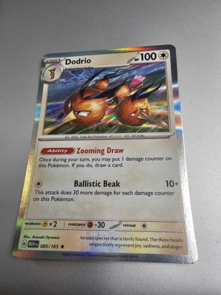 Pokemon Dodrio holo rare card 085/165