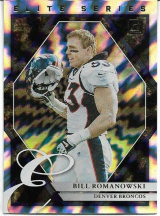 2021 DONRUSS BILL ROMANOWSKI ELITE SERIES PRIZM REFRACTOR INSERT CARD