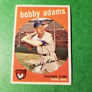 1959 - TOPPS BASEBALL CARD NO. 249 - BOBBY ADAMS - CUBS