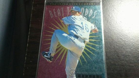 1996 UPPER DECK BEAT THE ODDS HIDEO NOMO LOS ANGELES DODGERS BASEBALL CARD# 150