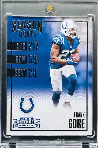 Frank Gore - 2016 Panini Contenders #93 - Indianapolis Colts [AA148]