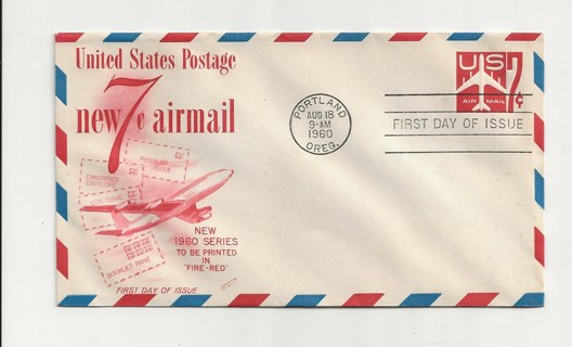 1960 FDC First Day Cover Airmail