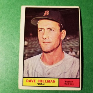 1961 - TOPPS BASEBALL CARD NO. 326 - DAVE HILLMAN - RED SOX