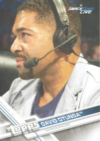 WWE Topps 2017 Smack Down Live Collectible Card David Otunga #42