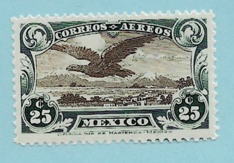 1928 Mexico ScC4 25c Eagle MNH