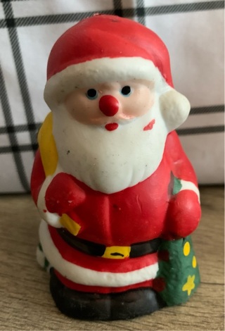 Porcelain Santa Claus Christmas Tree Ornament - Vintage Preowned 