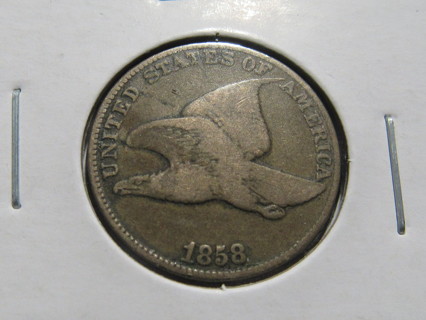 ++ 1858 FLYING EAGLE CENTS VG ++ **ONE OF ONLY 3 YEARS**