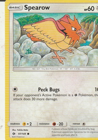 Pokemon Card: Spearow