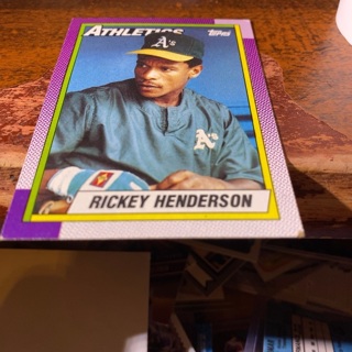 1990 upper deck Rickey Henderson baseball card 