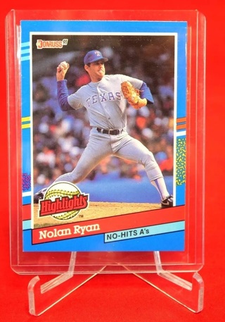 NOLAN RYAN Highlights Baseball Card 1991 DONRUSS #BC-3